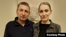 Наталья Херше с братом после освобождения