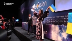Джамала празднует победу на Евровидении Джамала празднует победу на Евровидении