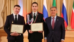 Тимур Ижотов с президентом Татарстана Рустамом Миннихановым, Казань, 2016 год 